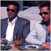 Ocean's Eleven : photo Brad Pitt, George Clooney, Steven Soderbergh