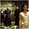 Matrix Reloaded : photo Andy Wachowski, Carrie-Anne Moss, Keanu Reeves, Lana Wachowski, Laurence Fishburne