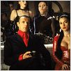 Matrix Revolutions : photo Andy Wachowski, Lambert Wilson, Lana Wachowski, Monica Bellucci