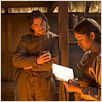 The New World : photo Christian Bale, Q'orianka Kilcher, Terrence Malick