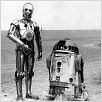 Krieg der Sterne : photo Anthony Daniels, George Lucas, Kenny Baker
