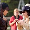 Æon Flux : photo Charlize Theron, Gale Anne Hurd, Karyn Kusama