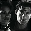 Sin City : photo Clive Owen, Frank Miller, Quentin Tarantino, Robert Rodriguez, Rosario Dawson