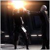 Star Wars: Episode III - Die Rache der Sith : photo Christopher Lee, George Lucas, Hayden Christensen