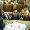 Per Anhalter durch die Galaxis : photo Garth Jennings, Martin Freeman, Mos Def, Sam Rockwell