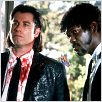 Pulp Fiction : photo John Travolta, Quentin Tarantino, Samuel L. Jackson