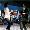 Pulp Fiction : photo John Travolta, Quentin Tarantino, Uma Thurman