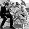 Die blonde Sünderin : photo Claude Mann, Jacques Demy, Jeanne Moreau