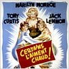 Manche mögen´s heiß : poster Billy Wilder, Jack Lemmon, Marilyn Monroe, Tony Curtis