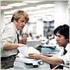 Die Unbestechlichen : photo Alan J. Pakula, Dustin Hoffman, Robert Redford