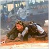 Blood Diamond : photo Djimon Hounsou, Edward Zwick, Leonardo DiCaprio