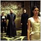 Matrix Reloaded : photo Andy Wachowski, Carrie-Anne Moss, Keanu Reeves, Lana Wachowski, Laurence Fishburne