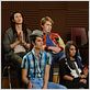 Glee : photo Damian McGinty, Harry Shum Jr., Lea Michele, Samuel Larsen