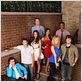Greek : photo Amber Stevens, Clark Duke, Dilshad Vadsaria, Jake McDorman, Paul James