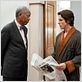 The Dark Knight Rises : photo Christian Bale, Morgan Freeman