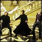 Matrix Reloaded : photo Andy Wachowski, Keanu Reeves, Lana Wachowski, Ousaun Elam