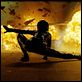 Matrix Reloaded : photo Andy Wachowski, Carrie-Anne Moss, Lana Wachowski