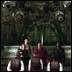 Matrix Reloaded : photo Andy Wachowski, Carrie-Anne Moss, Harold Perrineau, Keanu Reeves, Lana Wachowski