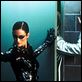 Matrix Reloaded : photo Andy Wachowski, Carrie-Anne Moss, Lana Wachowski