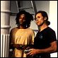 photo David Bowie, Jeffrey Wright, Julian Schnabel, Willem Dafoe