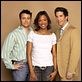 Friends : photo Aisha Tyler, David Schwimmer, Matt LeBlanc