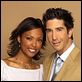 Friends : photo Aisha Tyler, David Schwimmer