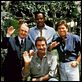 Magnum : photo John Hillerman, Larry Manetti, Roger E. Mosley, Tom Selleck