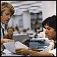 Die Unbestechlichen : photo Alan J. Pakula, Dustin Hoffman, Robert Redford