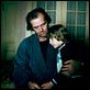 Shining : photo Danny Lloyd, Jack Nicholson, Stanley Kubrick