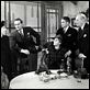 Rebecca : photo Alfred Hitchcock, C. Aubrey Smith, George Sanders, Joan Fontaine, Judith Anderson
