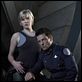 Battlestar Galactica : photo Jamie Bamber, Katee Sackhoff