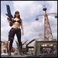 Machete : photo Ethan Maniquis, Michelle Rodriguez, Robert Rodriguez