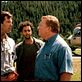 Dante's Peak : photo Charles Hallahan, Grant Heslov, Pierce Brosnan, Roger Donaldson