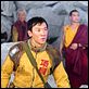 2012 : photo Amanda Peet, John Cusack, Roland Emmerich