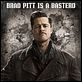Inglourious Basterds : poster Brad Pitt, Quentin Tarantino