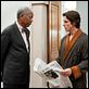 The Dark Knight Rises : photo Christian Bale, Morgan Freeman
