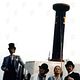photo Buzz Kulik, Eric Idle, Julia Nickson-Soul, Peter Ustinov, Pierce Brosnan