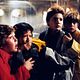 Die Goonies : photo Corey Feldman, Jeff Cohen, Jonathan Ke Quan, Richard Donner, Sean Astin