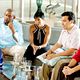 <b>Carlos Mencia, Diana Maria Riva, Forest Whitaker, Regina King, Rick Famuyiwa</b> Bild : Our Family Wedding