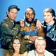 Das A-Team : photo Dirk Benedict, Dwight Schultz, George Peppard, Melinda Culea, Mr. T