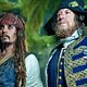 <b>Geoffrey Rush, Johnny Depp, Rob Marshall</b> Bild : Pirates of the Caribbean: Fremde Gezeiten
