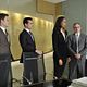 Suits : photo Andrea Parker, Gabriel Macht, Gina Torres, John Billingsley, Patrick J. Adams