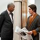 The Dark Knight Rises : photo Christian Bale, Morgan Freeman