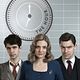 The Hour : photo Ben Whishaw, Dominic West, Romola Garai