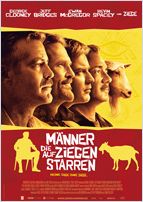 Männer die auf Ziegen starren