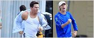 "Pain and Gain"-Setfotos: Michael Bay macht Bodybuilder Mark Wahlberg Beine