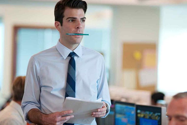 Bild-Link: Zachary Quinto in Margin Call