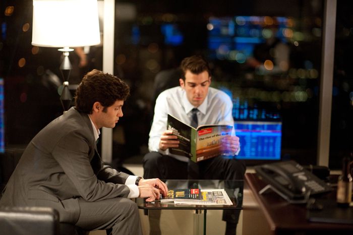 Bild-Link: Zachary Quinto in Margin Call